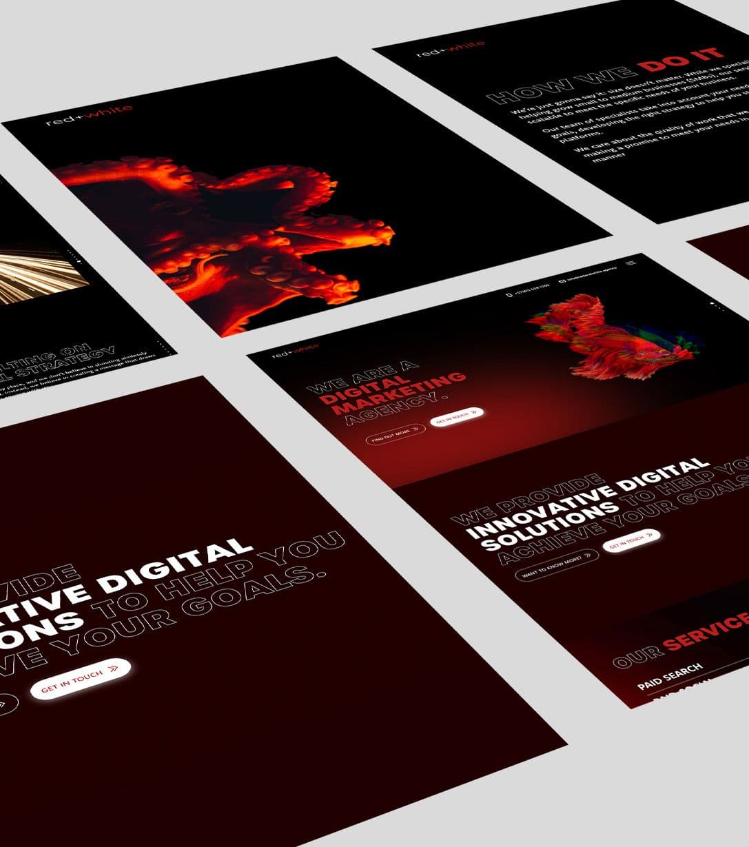 Red+White Agency Website Development