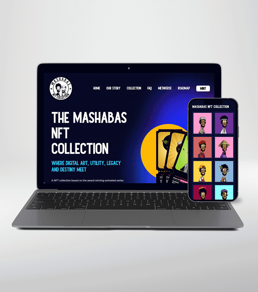 Noko Mashabas NFT Collection Website Development